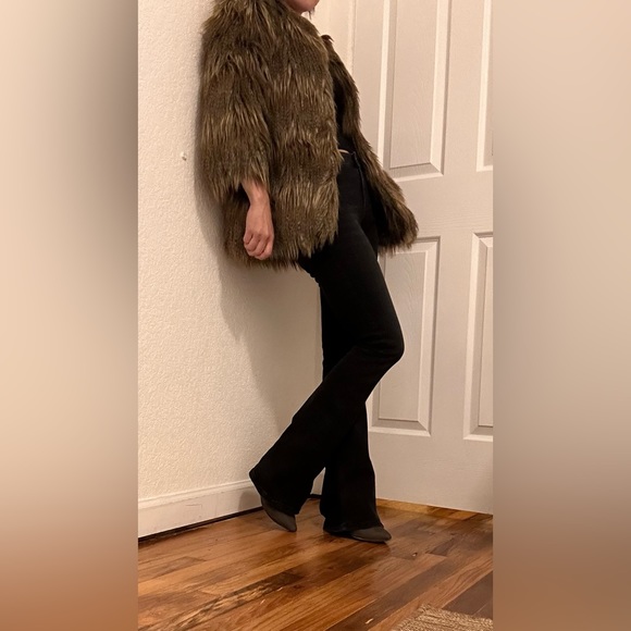 Vegan fur luxury glamorous stylish Jacket - Picture 8 of 13